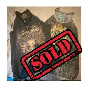 Custom affliction tank tops